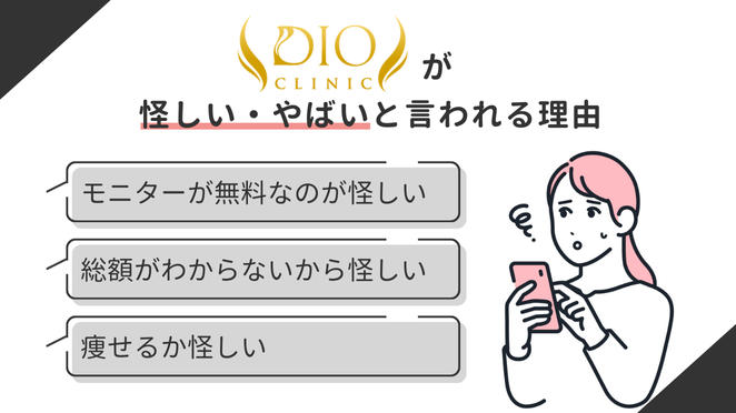 ディオクリニックが怪しい・やばいと言われる理由は？口コミを調査