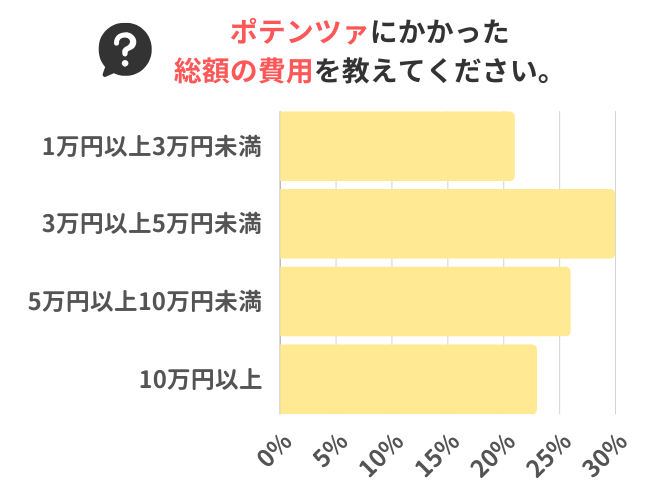 ポテンツァにかかった総額の費用を教えてください。